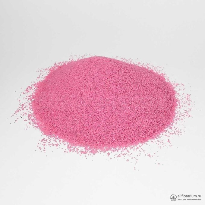 Песок мелкий розовый для декора - Все для флорариума