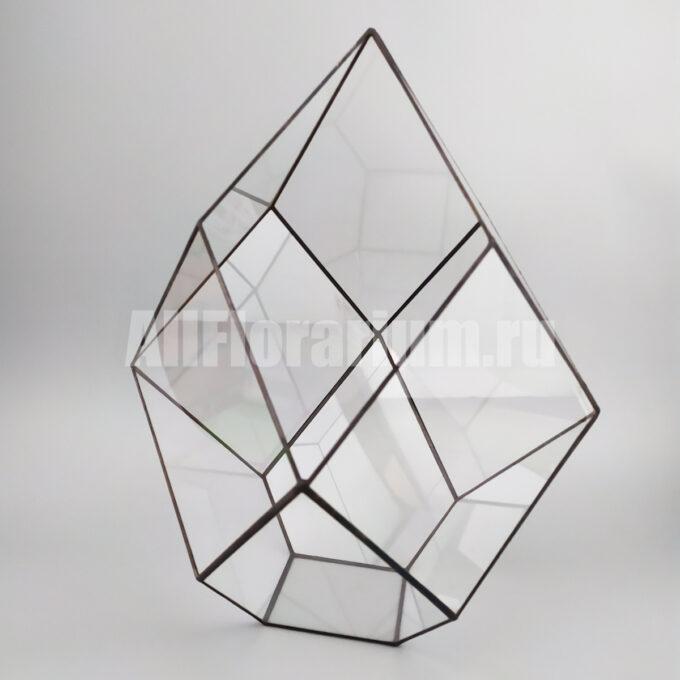 Геометрическая ваза флорариум Кубооктаэдр вытянутый #2