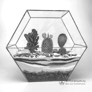 Геометрическая ваза "Сота"