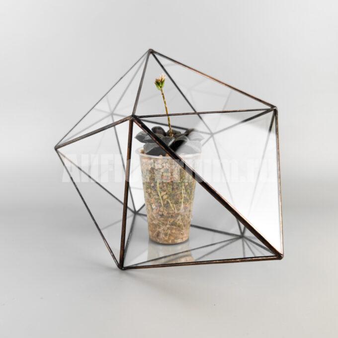 Геометрическая ваза Кристалл из треугольников