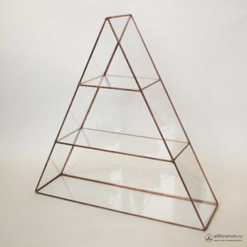 Полка из стекла Треугольник